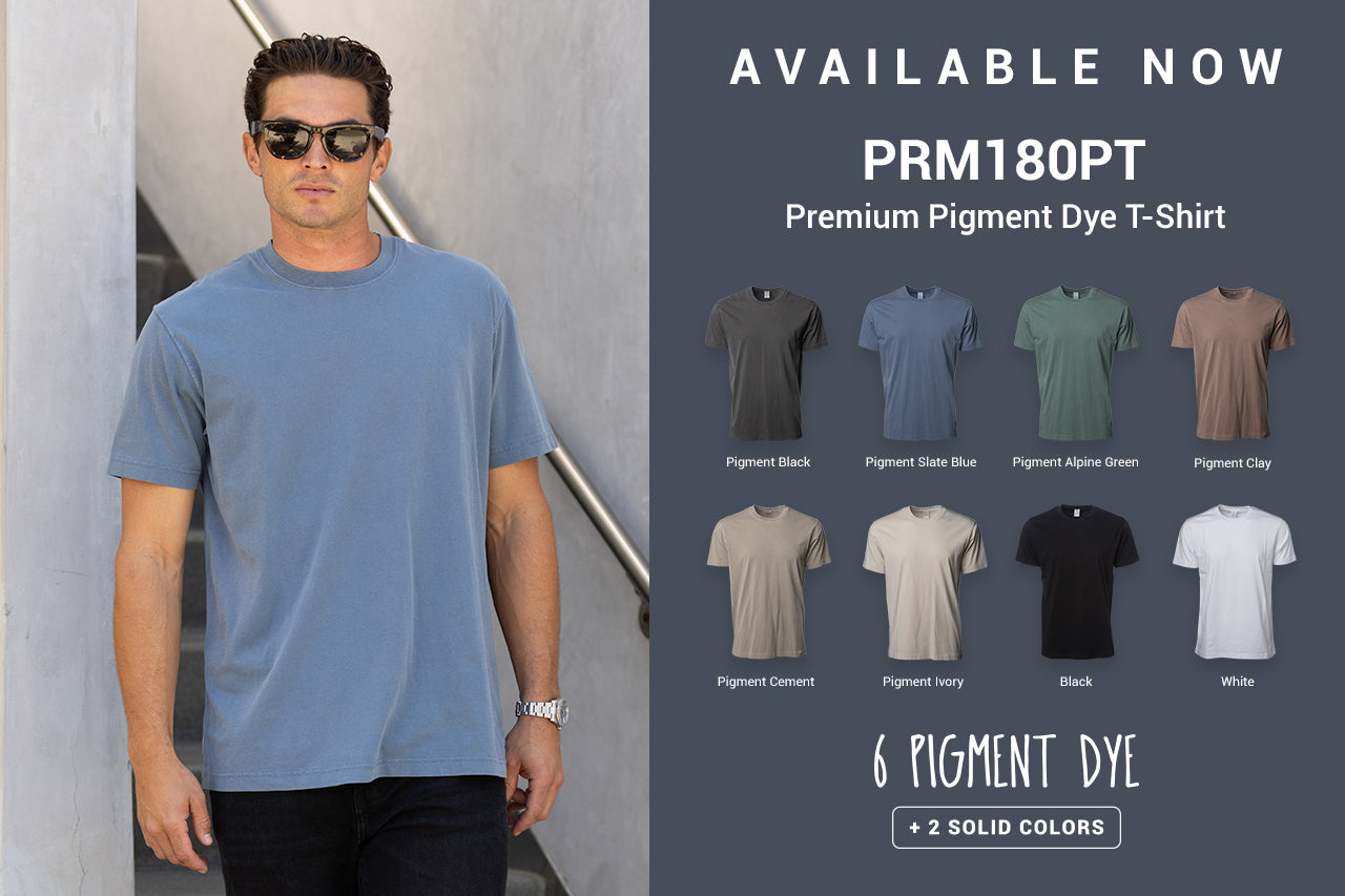 Available Now - Premium Pigment Dye T-Shirt