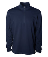 quarter zip fitness style sweatshirt in color classic navy