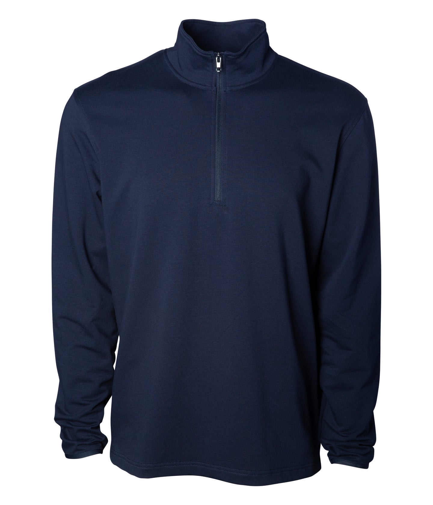 quarter zip fitness style sweatshirt in color classic navy