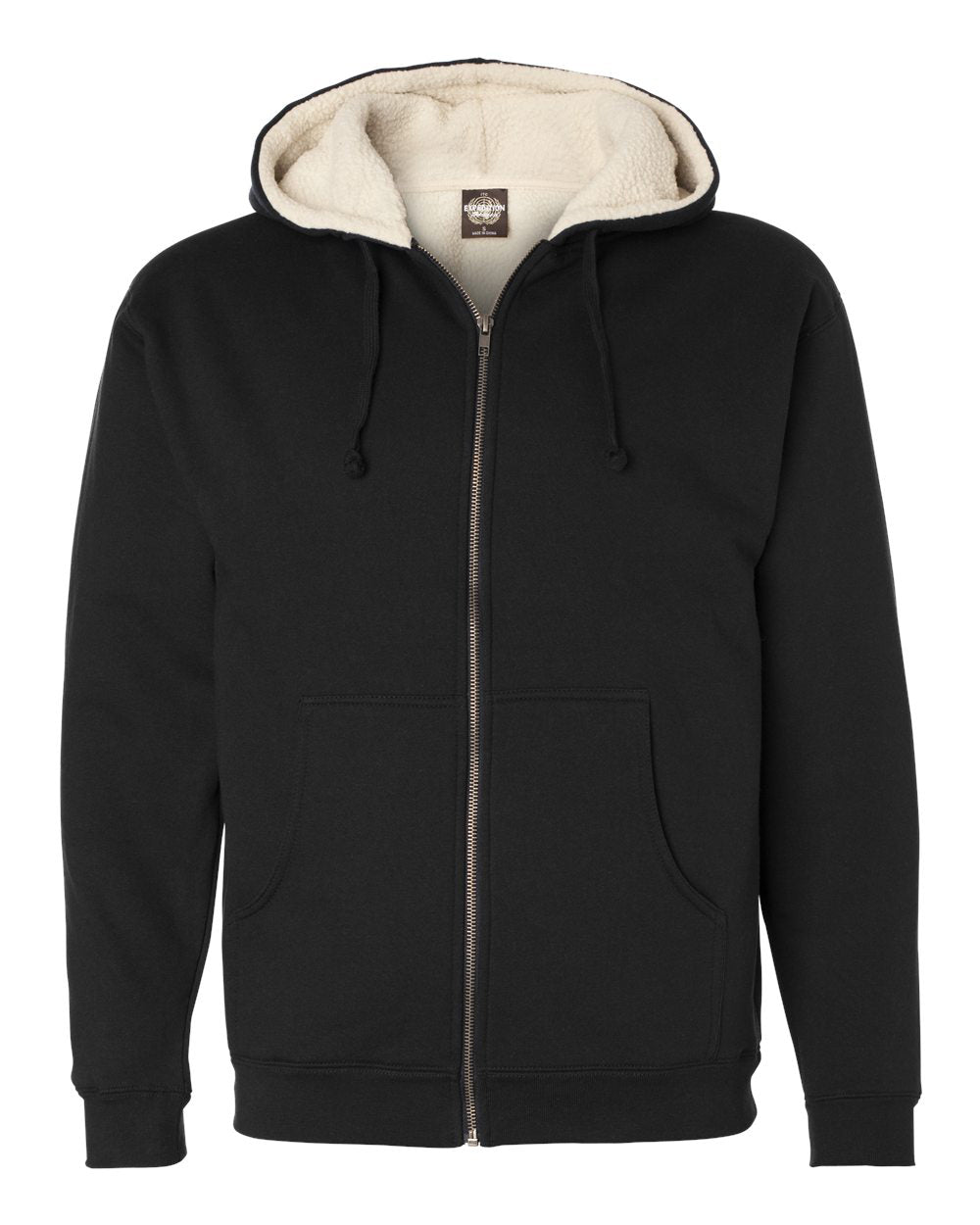 Sherpa Lined Zip Hooded Sweatshirt - Tiflee Tradex Company