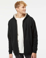 Sherpa Lined Zip Hooded Sweatshirt - Tiflee Tradex Company