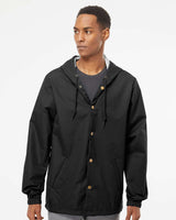 Water Resistant Hooded Windbreaker Coaches Jacket - Tiflee Tradex Company