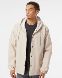 Water Resistant Hooded Windbreaker Coaches Jacket - Tiflee Tradex Company