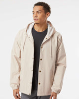 Water Resistant Hooded Windbreaker Coaches Jacket - Tiflee Tradex Company