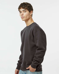 Man wearing a Asphalt color 10oz. Heavyweight Crew - Tiflee Tradex Company