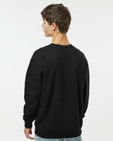 Man wearing a Black color 10oz. Heavyweight Crew - Tiflee Tradex Company