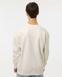 Man wearing a Bone color 10oz. Heavyweight Crew - Tiflee Tradex Company