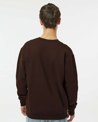 Man wearing a Brown color 10oz. Heavyweight Crew - Tiflee Tradex Company