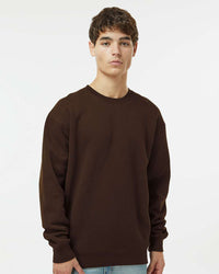 Man wearing a Brown color 10oz. Heavyweight Crew - Tiflee Tradex Company