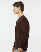 Man wearing a Brown color 10oz. Heavyweight Crew - Tiflee Tradex Company