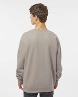 Man wearing a Cement color 10oz. Heavyweight Crew - Tiflee Tradex Company