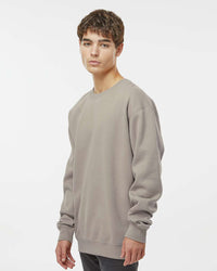 Man wearing a Cement color 10oz. Heavyweight Crew - Tiflee Tradex Company