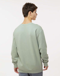 Man wearing a Dusty Sage color 10oz. Heavyweight Crew - Tiflee Tradex Company