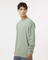 Man wearing a Dusty Sage color 10oz. Heavyweight Crew - Tiflee Tradex Company