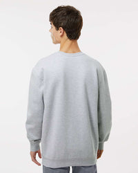 Man wearing a Grey Heather color 10oz. Heavyweight Crew - Tiflee Tradex Company