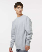 Man wearing a Grey Heather color 10oz. Heavyweight Crew - Tiflee Tradex Company