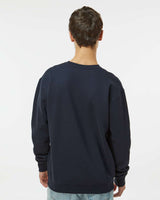 Man wearing a Navy color 10oz. Heavyweight Crew - Tiflee Tradex Company