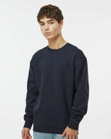 Man wearing a Navy color 10oz. Heavyweight Crew - Tiflee Tradex Company