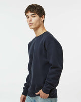 Man wearing a Navy color 10oz. Heavyweight Crew - Tiflee Tradex Company