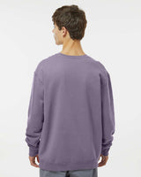 Man wearing a Plum color 10oz. Heavyweight Crew - Tiflee Tradex Company