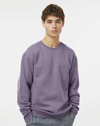 Man wearing a Plum color 10oz. Heavyweight Crew - Tiflee Tradex Company