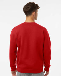 Man wearing a Red color 10oz. Heavyweight Crew - Tiflee Tradex Company