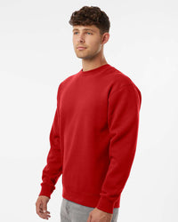 Man wearing a Red color 10oz. Heavyweight Crew - Tiflee Tradex Company