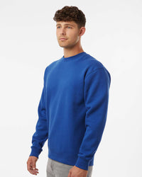 Man wearing a Royal color 10oz. Heavyweight Crew - Tiflee Tradex Company