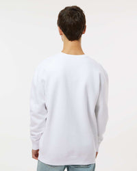 Man wearing a White color 10oz. Heavyweight Crew - Tiflee Tradex Company