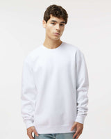 Man wearing a White color 10oz. Heavyweight Crew - Tiflee Tradex Company