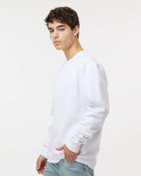Man wearing a White color 10oz. Heavyweight Crew - Tiflee Tradex Company