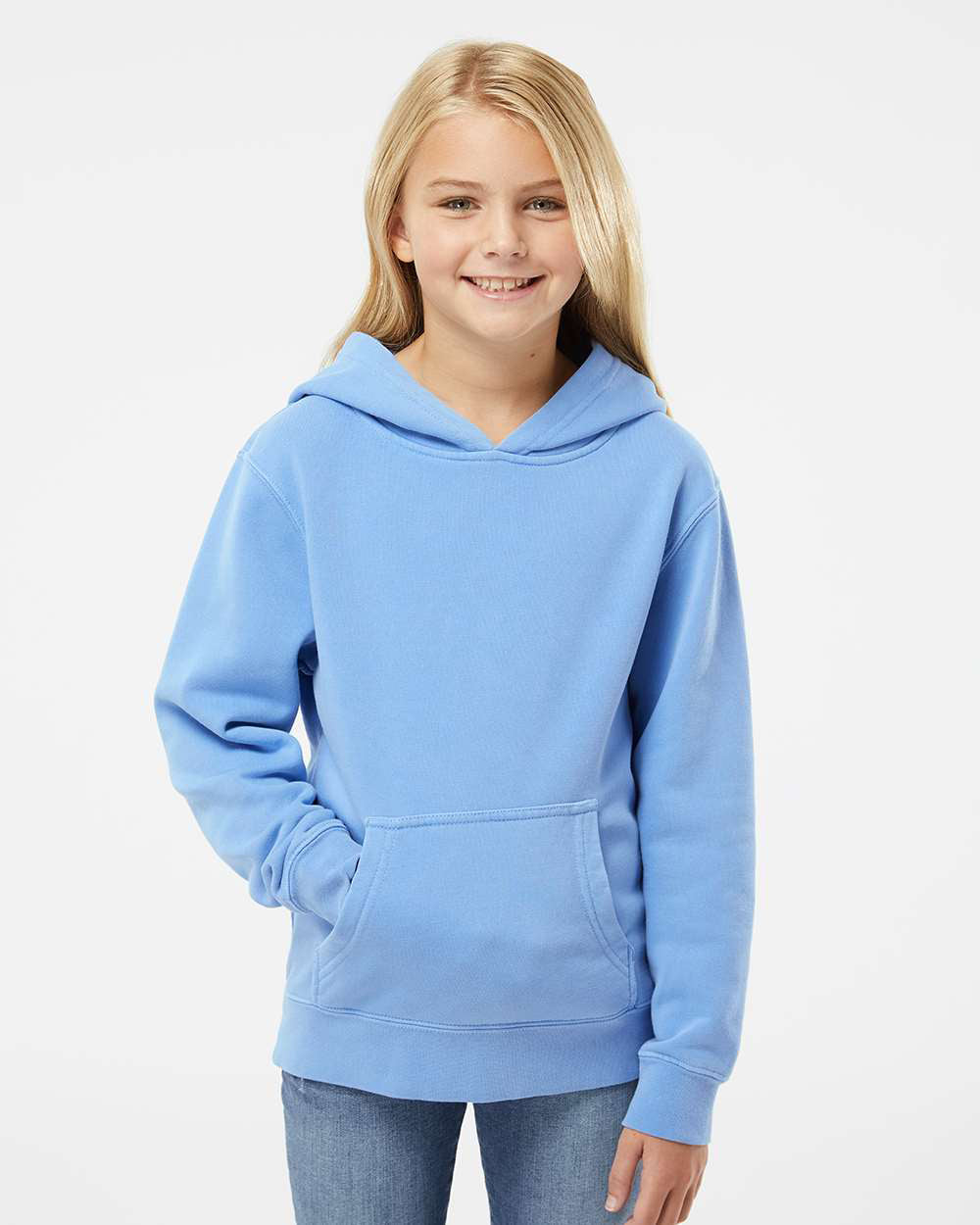 Youth 9oz. Midweight Pigment Dye Pullover Hood - Tiflee Tradex Company