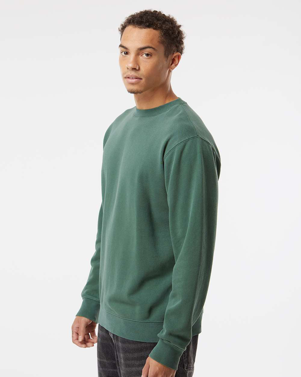 9oz. Unisex Midweight Pigment Dye Crew - Tiflee Tradex Company