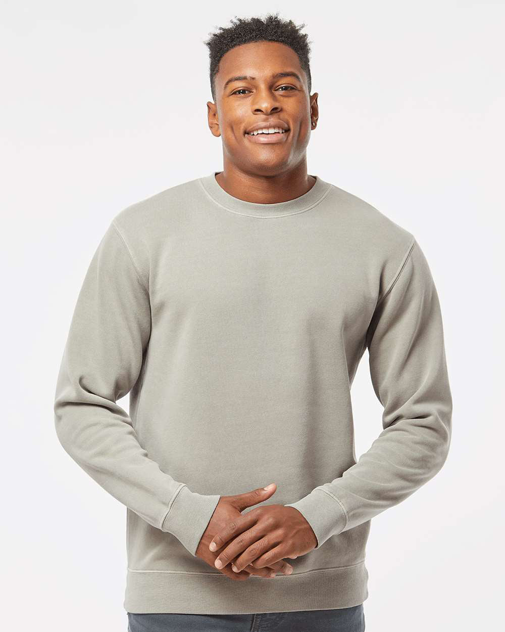9oz. Unisex Midweight Pigment Dye Crew - Tiflee Tradex Company