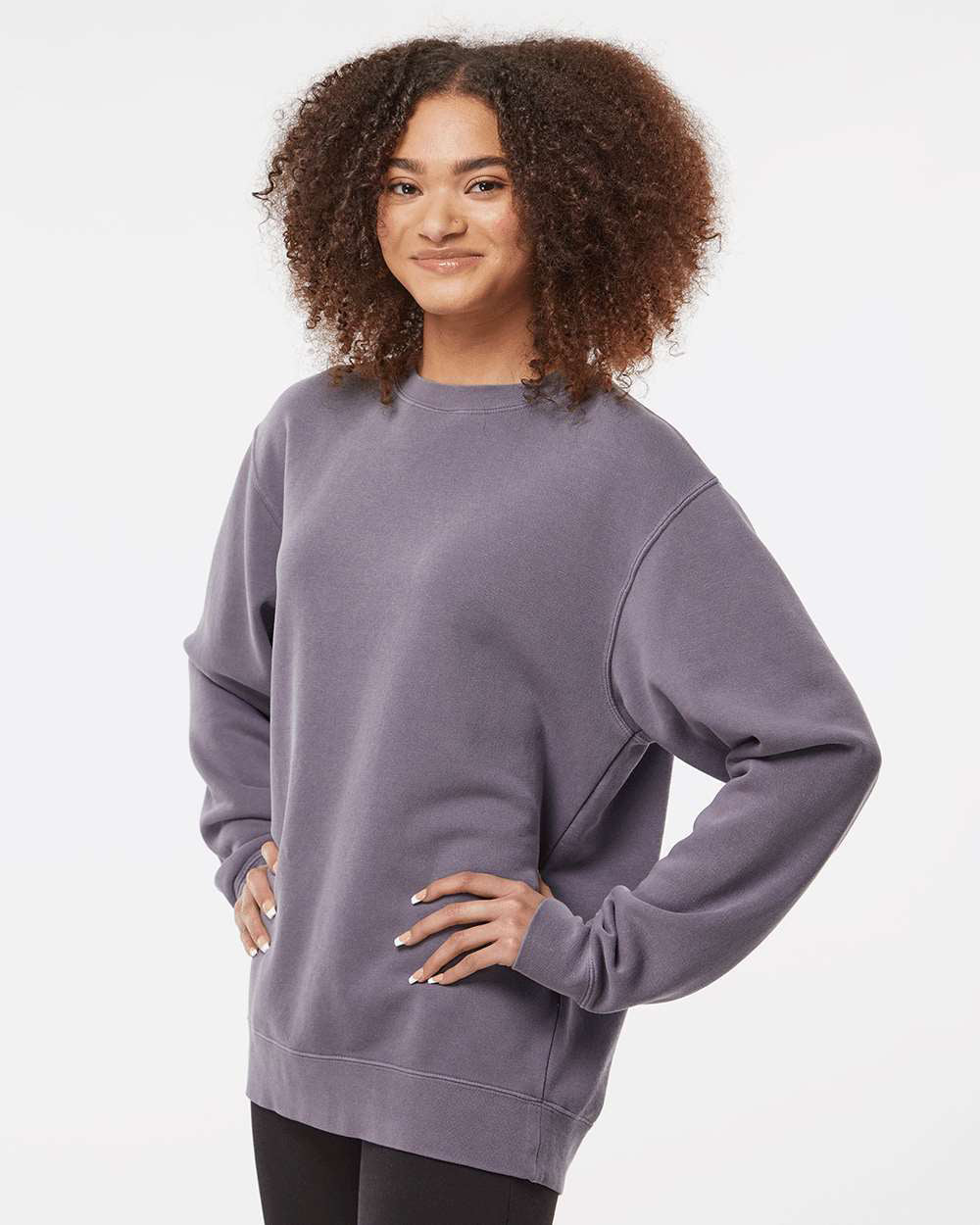 9oz. Unisex Midweight Pigment Dye Crew - Tiflee Tradex Company