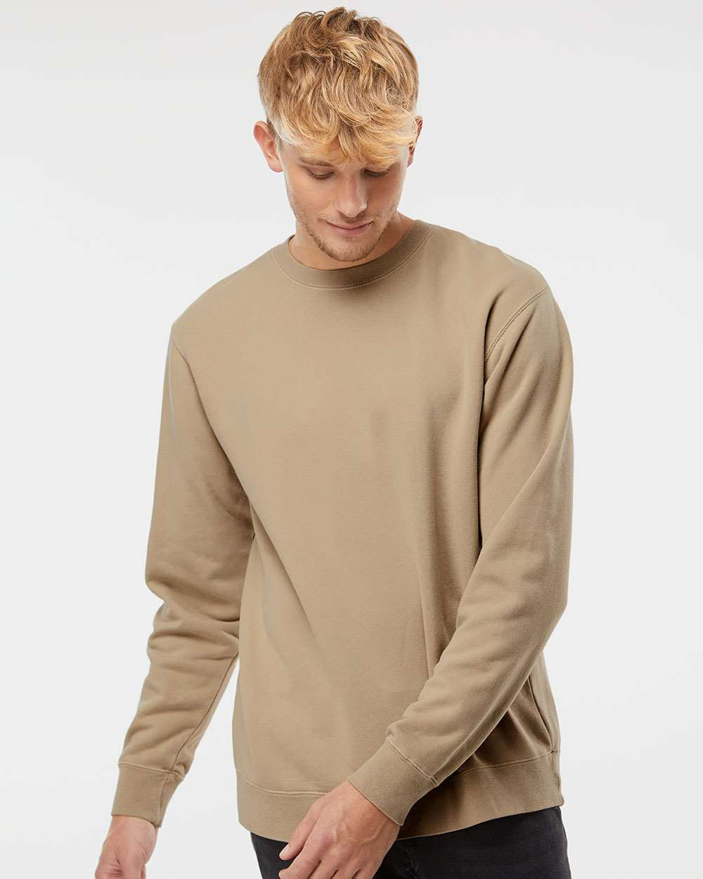 9oz. Unisex Midweight Pigment Dye Crew - Tiflee Tradex Company
