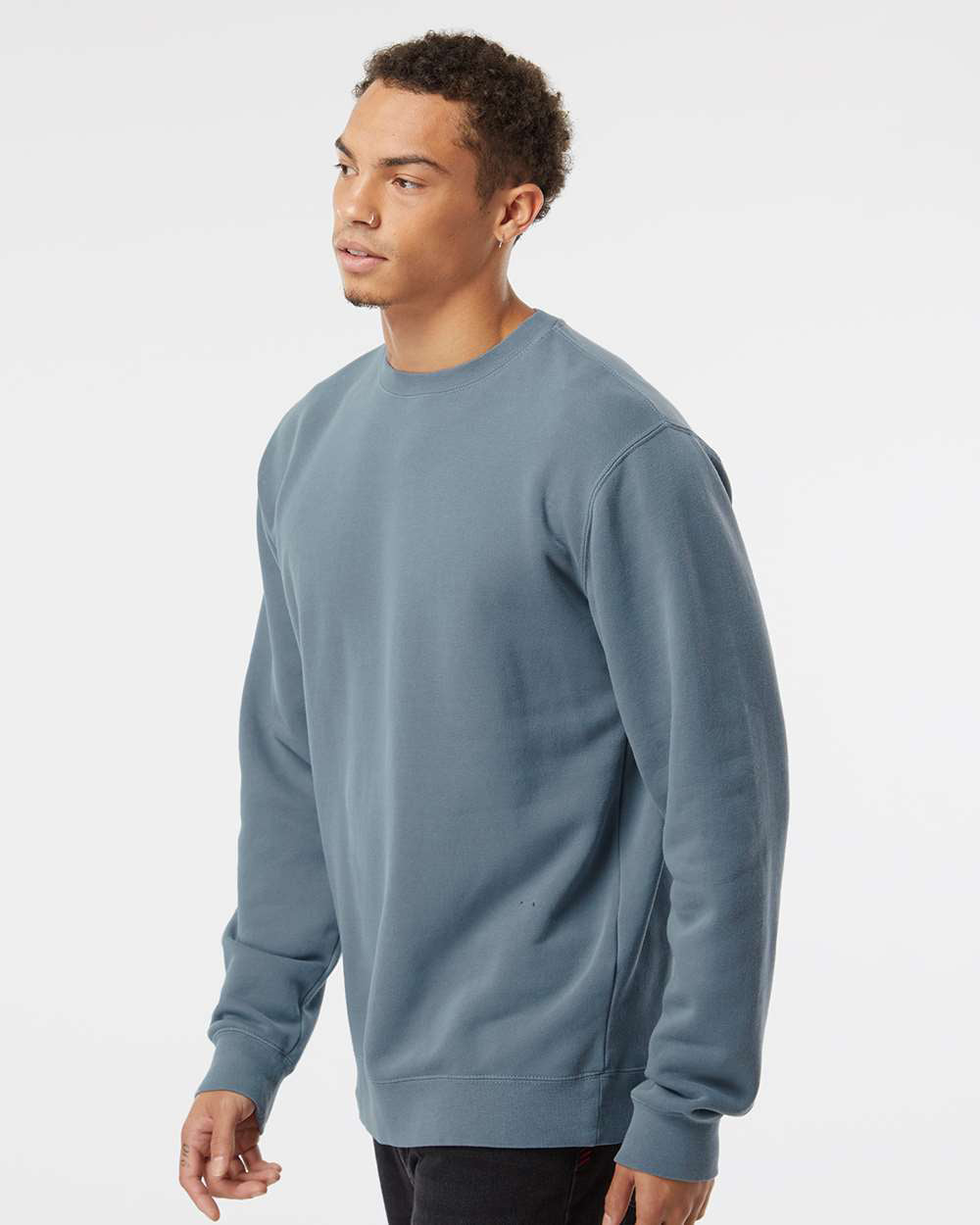 9oz. Unisex Midweight Pigment Dye Crew - Tiflee Tradex Company