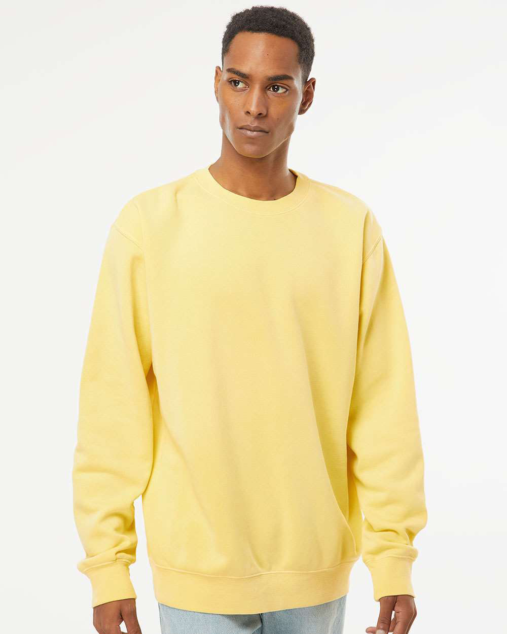 9oz. Unisex Midweight Pigment Dye Crew - Tiflee Tradex Company