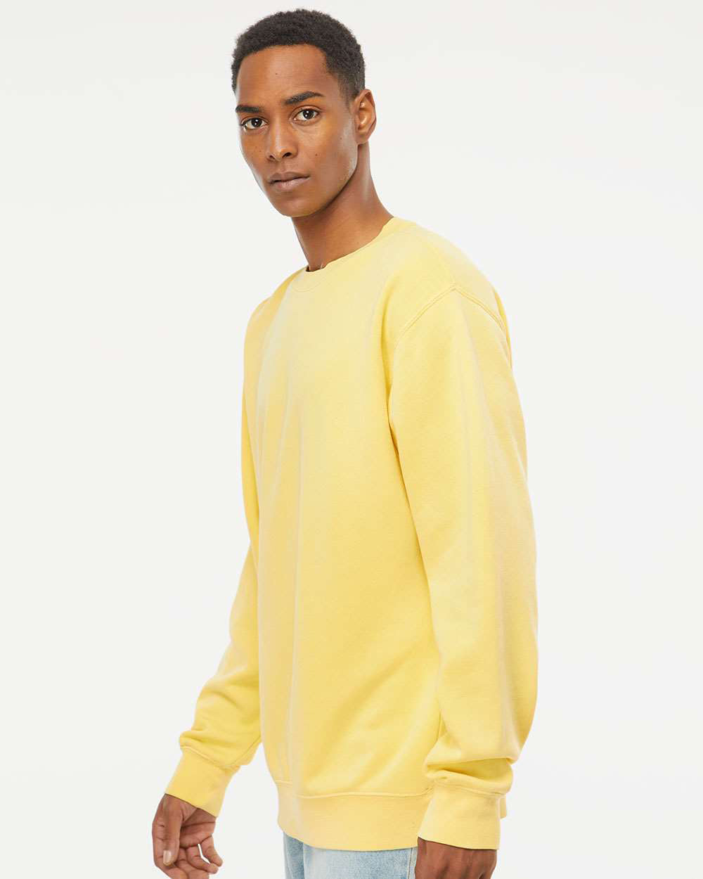 9oz. Unisex Midweight Pigment Dye Crew - Tiflee Tradex Company
