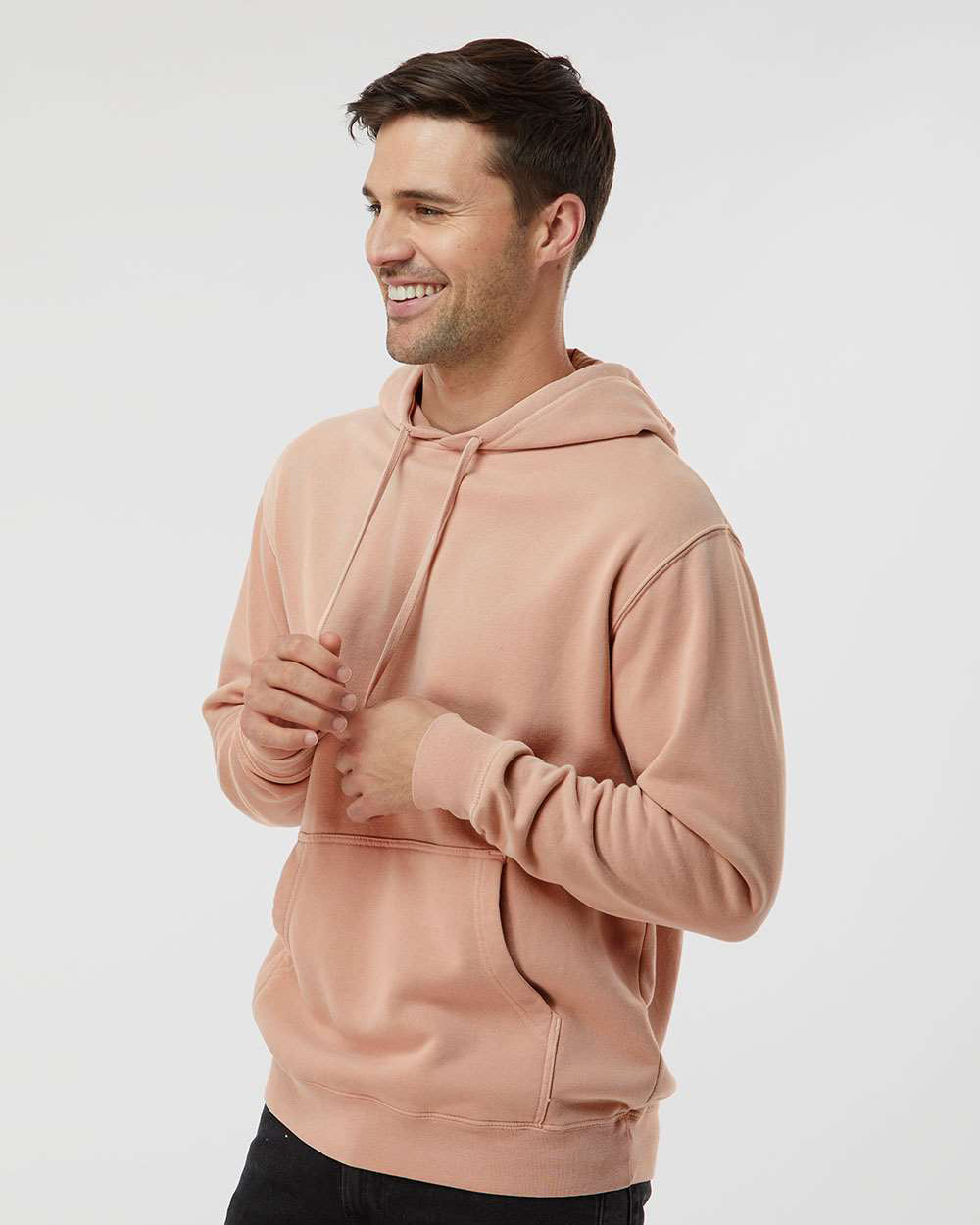 9oz. Unisex Midweight Pigment Dye Pullover Hood - Tiflee Tradex Company