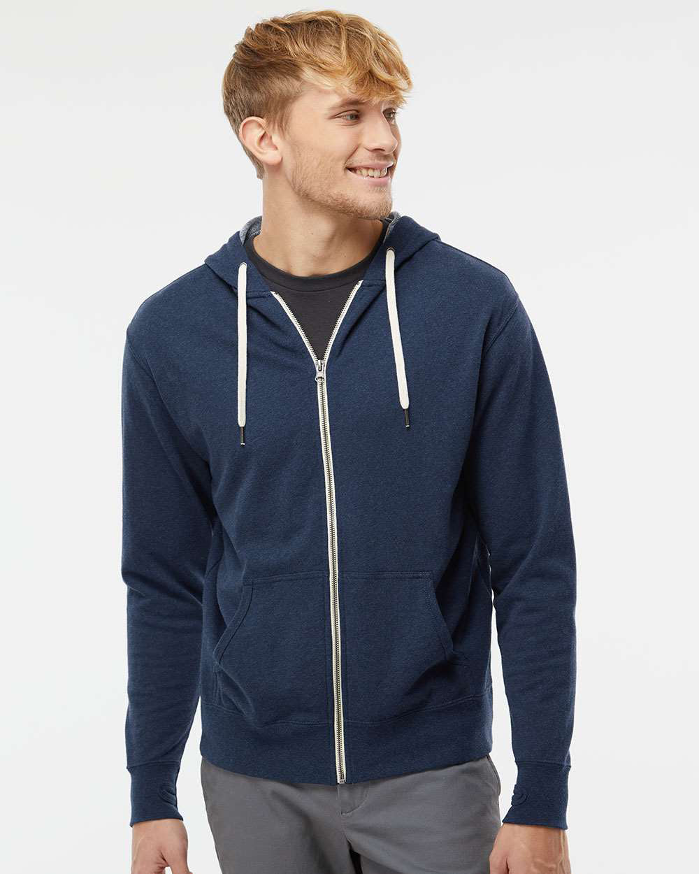 Unisex French Terry Zip Hood - Tiflee Tradex Company