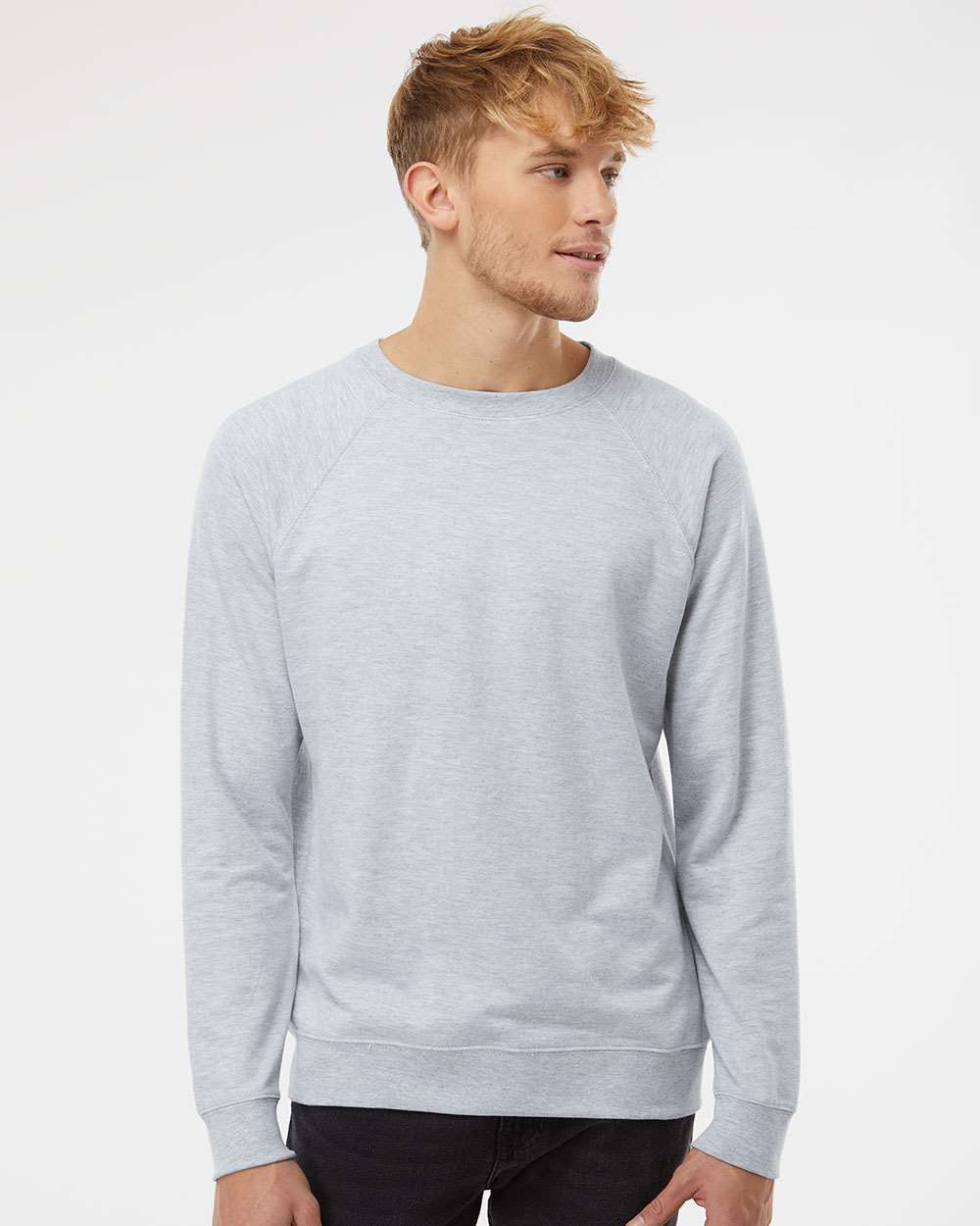 Unisex Lightweight Loopback Terry Crew - Tiflee Tradex Company