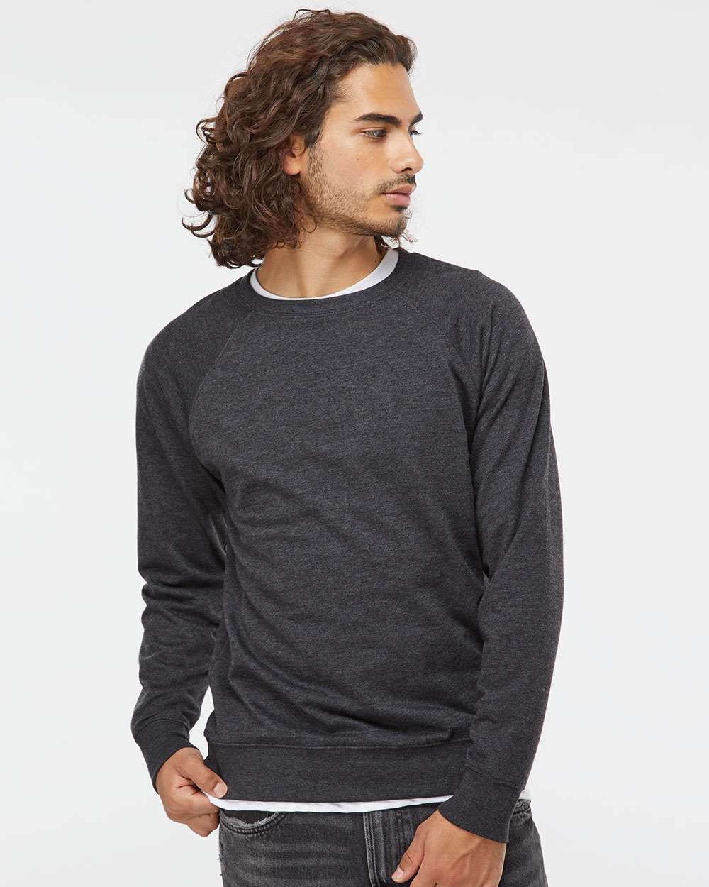 Unisex Lightweight Loopback Terry Crew - Tiflee Tradex Company