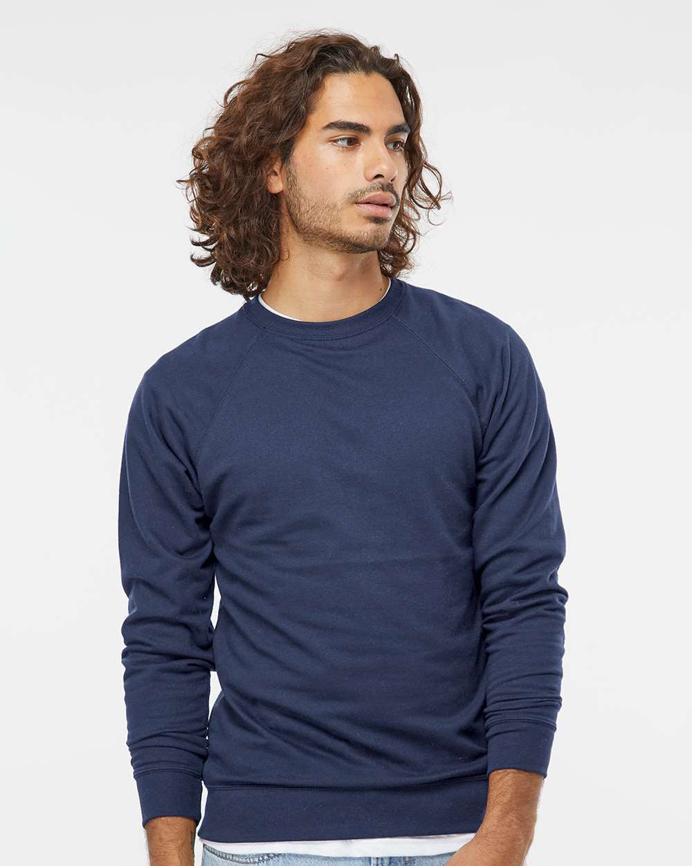 Unisex Lightweight Loopback Terry Crew - Tiflee Tradex Company