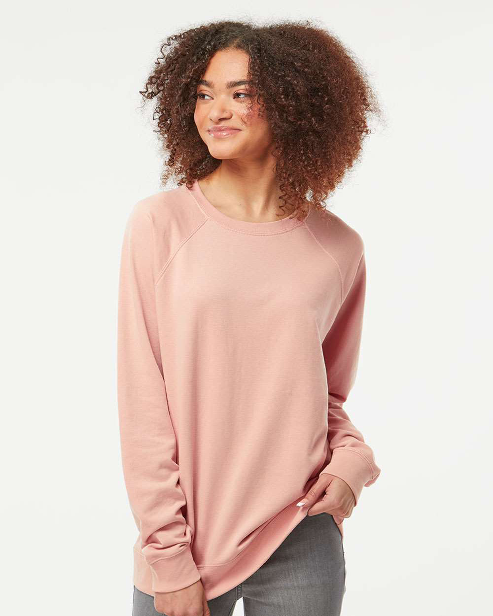 Unisex Lightweight Loopback Terry Crew - Tiflee Tradex Company