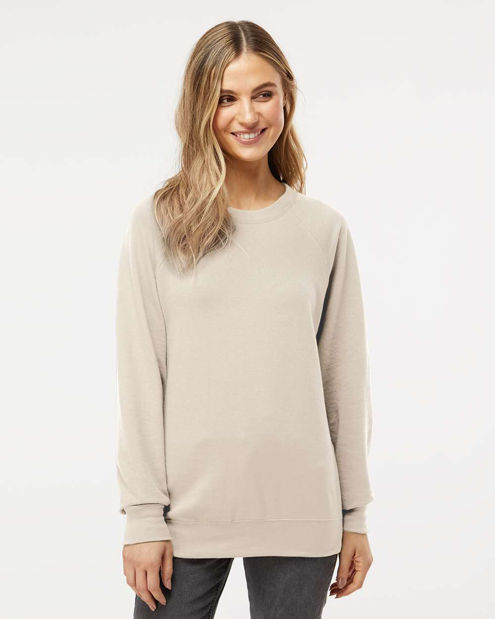 Unisex Lightweight Loopback Terry Crew - Tiflee Tradex Company