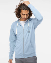 Unisex Lightweight Loopback Terry Zip Hood - Tiflee Tradex Company
