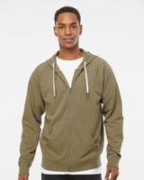 Unisex Lightweight Loopback Terry Zip Hood - Tiflee Tradex Company