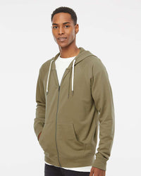 Unisex Lightweight Loopback Terry Zip Hood - Tiflee Tradex Company