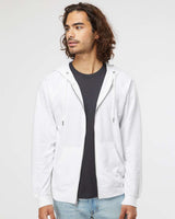 Unisex Lightweight Loopback Terry Zip Hood - Tiflee Tradex Company